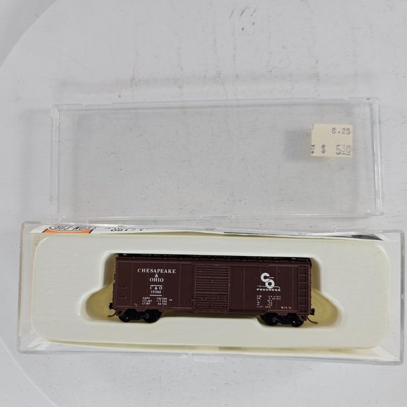 Con-Cor 100104 N Scale 40 Ft Steel Boxcar Chesapeake & Ohio #15382 - Picture 1 of 7